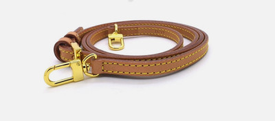 Thin Adjustable Vachetta Crossbody Leather Strap for pochette accessoires bags