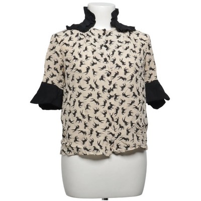 Eley Kishimoto, Bluse, Größe: 38, Beige/Schwarz, Sonstiges, Damen #OuP
