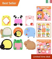 32 Pezzi di Animali Colorati Sticky Notes, Gadget Creativo per Ufficio e Scuola