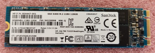 SanDisk 128GB M.2 SATA SSD | Modell SD8SN8U-128G X400 - erst 3154 Stunden !