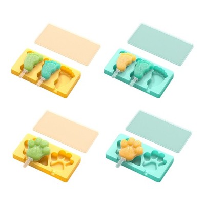 Foot Shape Ices Cream Mold Freezers Ices Mold Cake Candy Mold with Lids &