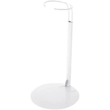 Plymor DSP-90W White Adjustable Doll Stand, fits 15-21 inch Dolls