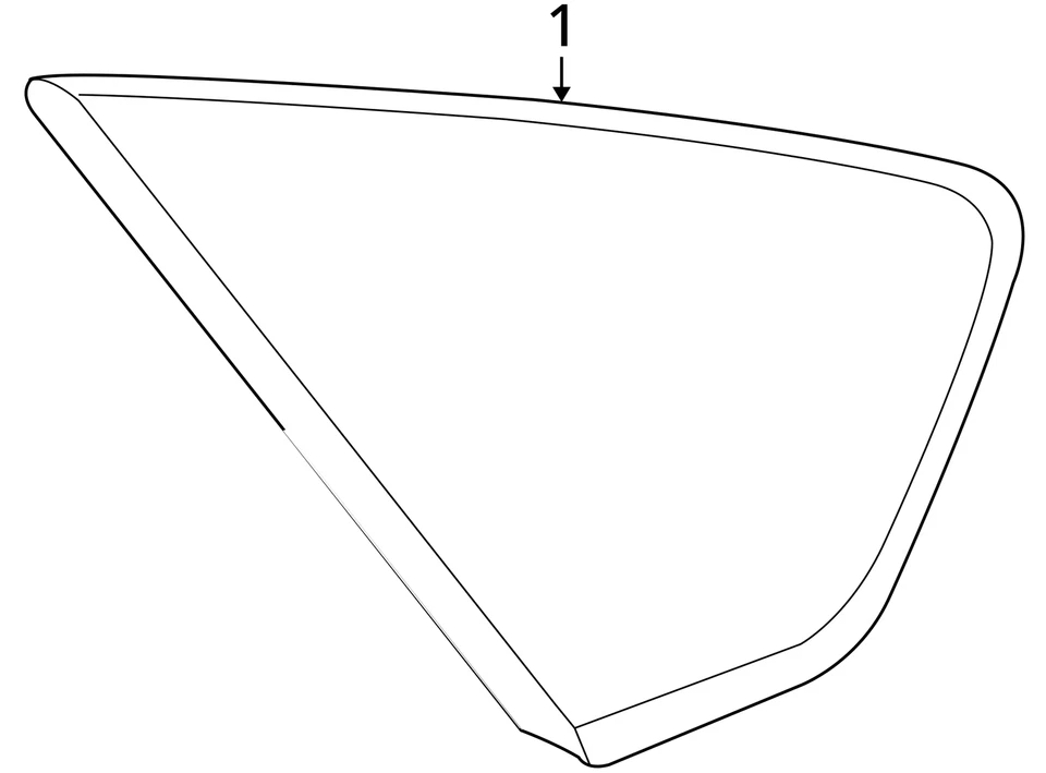 10 11 12 13 14 15 TOYOTA PRIUS cuarto de cristal/ventana izquierda Foto 3 de 3