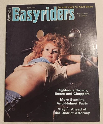 Easyriders Magazine February 1976 Issue 40p Adult Biker Vintage Chopper - Image 1 of 2