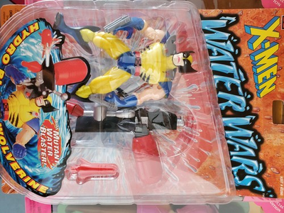 #ad Wolverine Hydro Blast Toy Biz 1997 X Men Water Wars Unmasked Variant $45.00