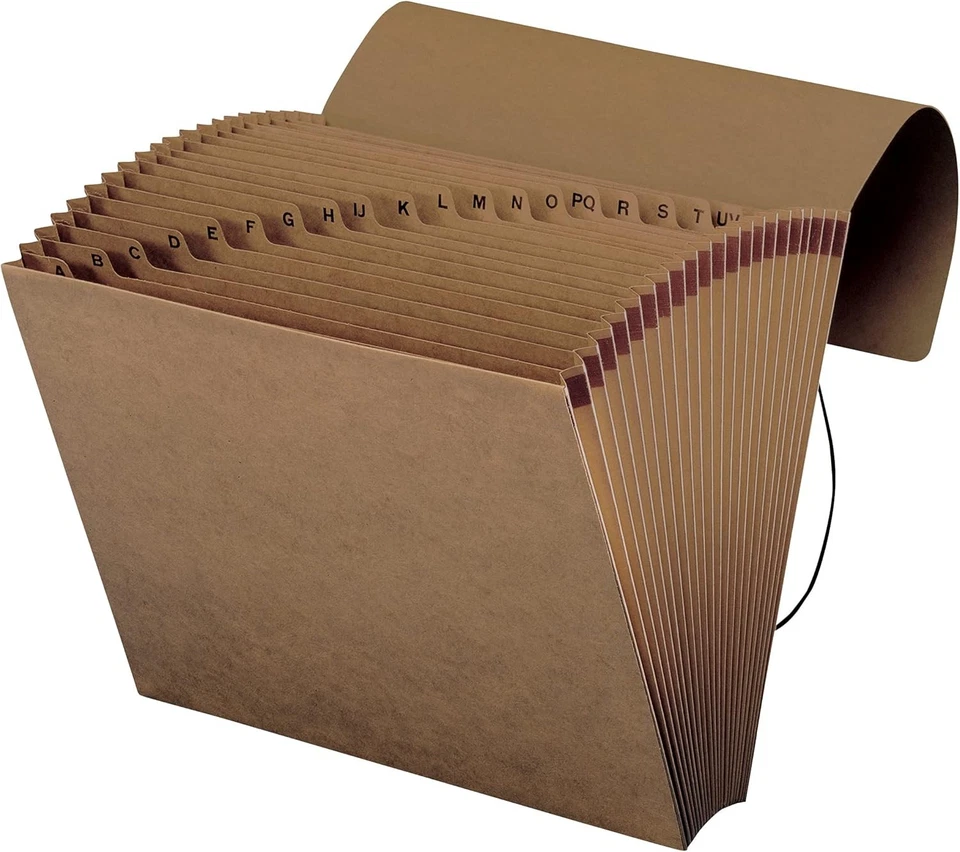 Smead Expanding File with Flap and Cord Closure, 21 Pockets, Alphabetic (A-Z), L - image 2 of 4