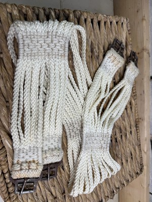 S/H 44'' Stubben Cord Anti-Scheuergurt - weiß