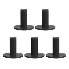 5 Pcs 2.4" Rubber Golf Tees Tall Practice Training Driving Range Black