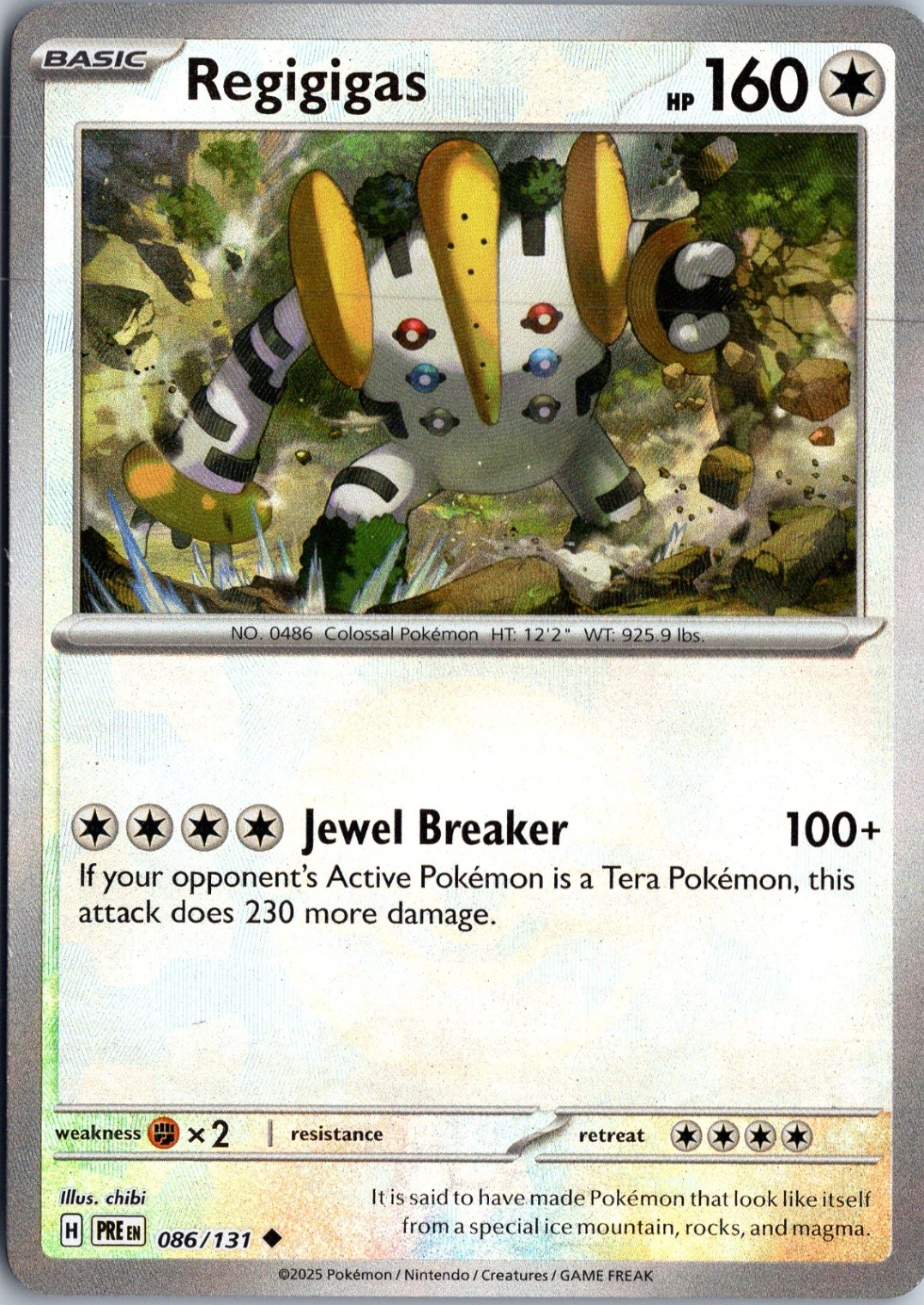 Regigigas (Poke Ball Pattern) Uncommon SV: Prismatic Evolutions 086/131 NM