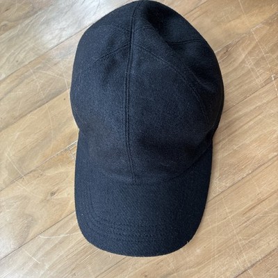 Stefano Insulated Baseball Cap BlaMade In Italy Size 59 L 7 3/8 Wool Poly Blend