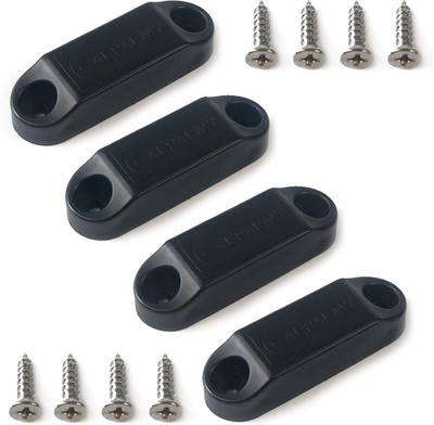 CALPALMY (2 Pairs) Magnetic Baggage Door Catch and Holder Kit - Black RV Storage