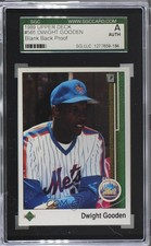 1989 Upper Deck Blank Back Dwight Gooden #565 SGC Authentic 0a2