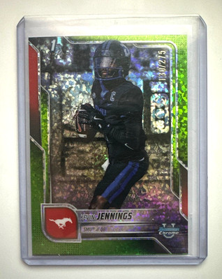 2025 Topps Bowman Chrome U Lime Green Refractor #152 - Kevin Jennings #/275