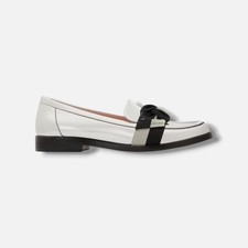 Kate Spade Women's Silver Leandra Round-Toe Loafer Flats Shoes Size 10.5B