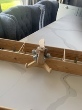Bespoke handmade Wooden Bi Plane Shelves x2 aeroplane vintage one off quality