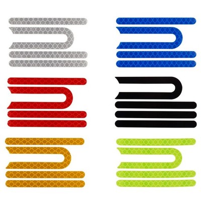 0.6 Cm Breite Reflektierende Aufkleber 7.5 Cm Länge PVC Brandneu Hohe Qualität