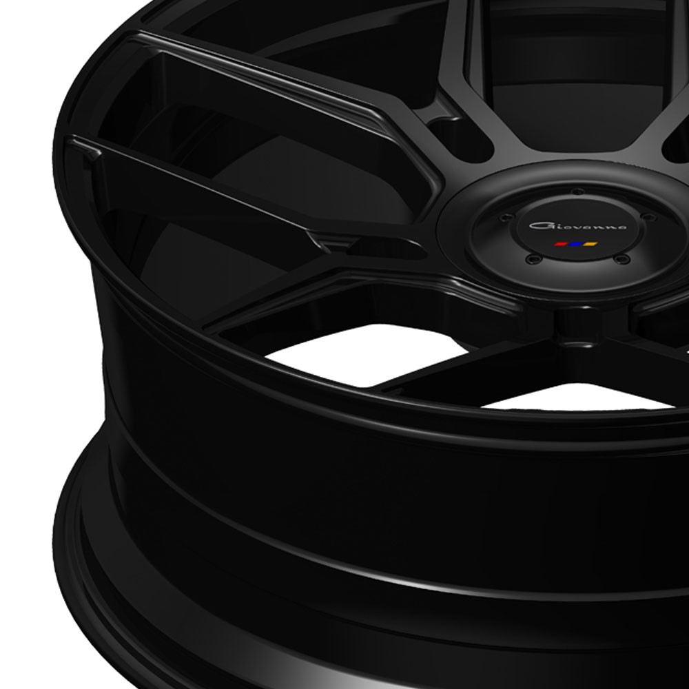 24" Giovanna Haleb Black 24x10 Concave Wheels Rims Fits Rolls-Royce Wraith