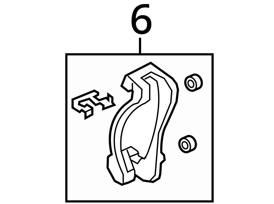 2006-2017 CHEVROLET GMC ACADIA SUPORTE TRANSVERSAL, FRT BRK CLPR 88965679 - NOVO FABRICANTE DE EQUIPAMENTO ORIGINAL - Imagem 4 de 4