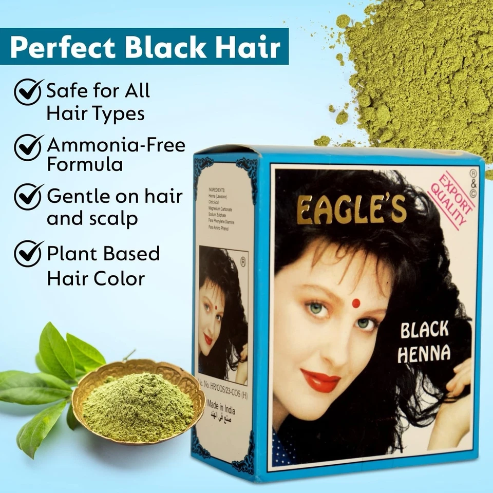 EAGLE'S BLACK HENNA EXPORT QUALITY 6 SACHET'S - Image 2 of 3