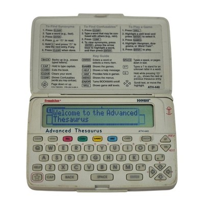 Franklin Bookman Advanced Thesaurus ATH-440 Handheld Electronic Reference Grey