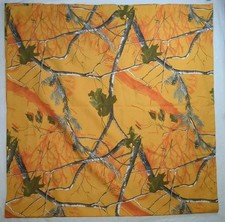 REALTREE AP Orange Camo Curtains Full Length Rod Pocket 2 Panel 82"x40" Man Cave