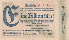 Stollberg - AHM - 1 Billion Mark - verschl. Quadrate - Die 692.1/ B&uuml;hn 6840.47e)