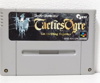 Tactics Ogre Let Us Cling Together Super Famicom Cartridge Only Tested SFC Game