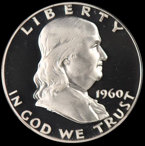 1960 Franklin Half Dollar Proof NGC PF 68 ULTRA CAMEO PR 68 DCAM Frosty Coin 50C