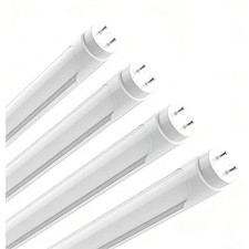 8T 4FT LED Tube Light Bulb 24W 5000-5500K Cool G13 220-240V Frosted Cover 12PCS