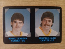 1985-86 7/11 Mario Lemieux Rookie Card HOF EX-NRMINT CONDITION SEE PICTURES. rookie card picture