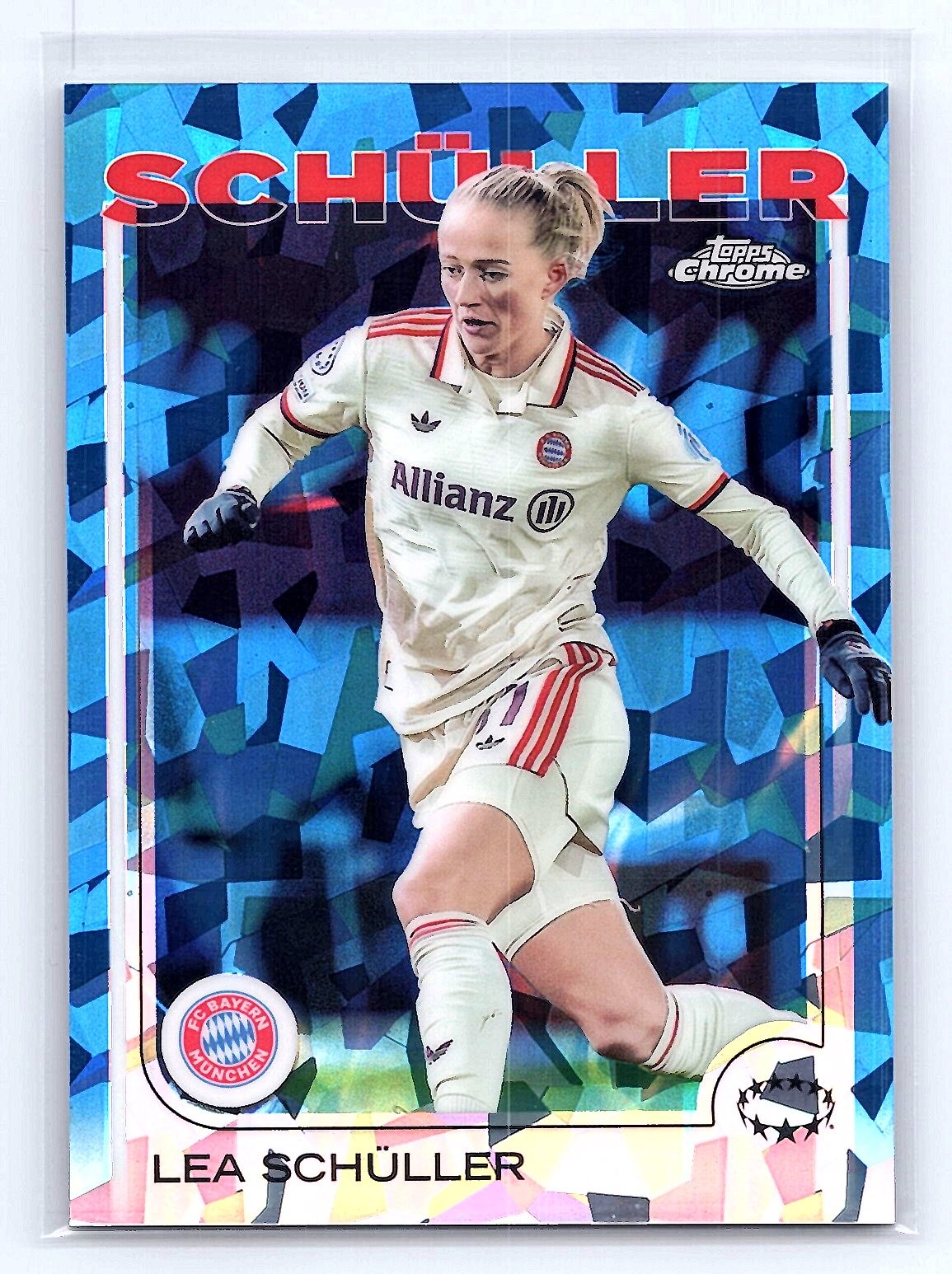 Lea Schüller 2024-25 Topps Chrome UWCL Sapphire Edition #97