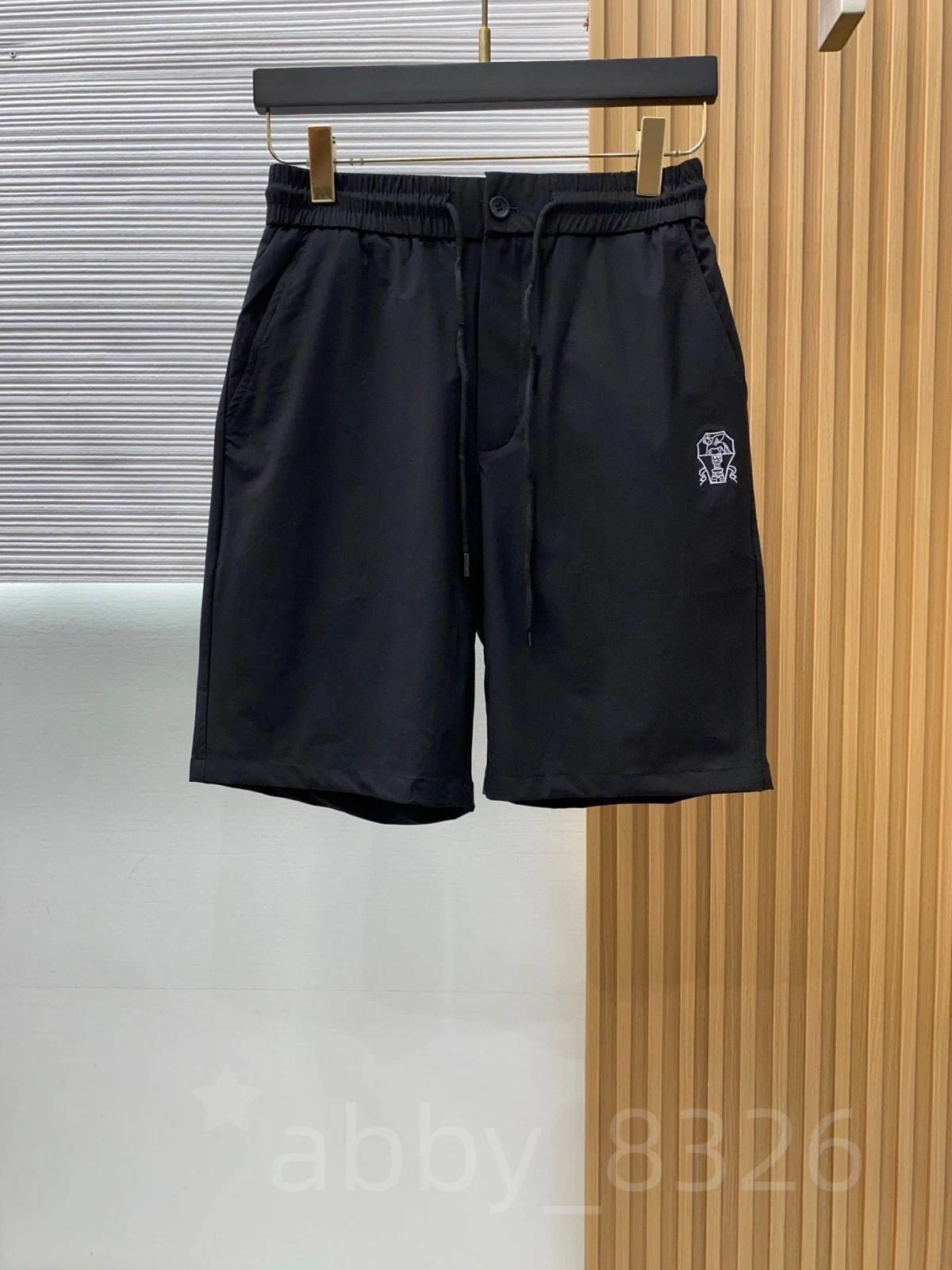 Brunello Cucinelli Men's 100% Cotton Casual Sports Pants Drawstring Zipper Short
