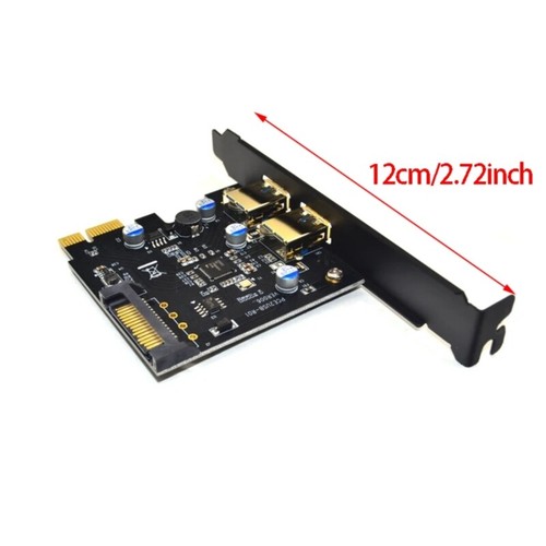 USB 3.0 PCIE USB 3.0 Card Adapter 5Gbps USB 3.0 PCIE 2 Port PCIE Expansion Card - Bild 8 von 8