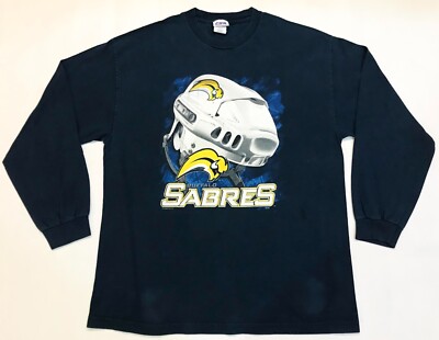 Vintage CSA NHL Buffalo Sabres Hockey Long Sleeve Shirt Sweatshirt