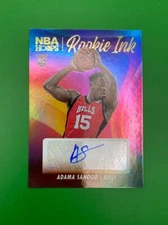 2023-24 Adama Sanogo Rookie Auto Panini Hoops Rookie Ink #RI-SAN Chicago Bulls