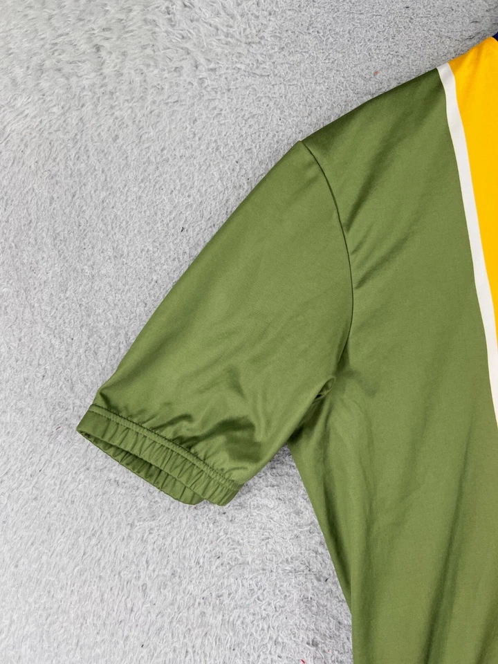 Jersey de ciclismo Giordana adulto mediano azul amarillo 1/2 cremallera manga corta algodón Foto 3 de 4