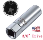 14mm Car Spark Plug Socket Wrench 12 Point Thin Wall 3/8" Drive Sleeve Magnetic