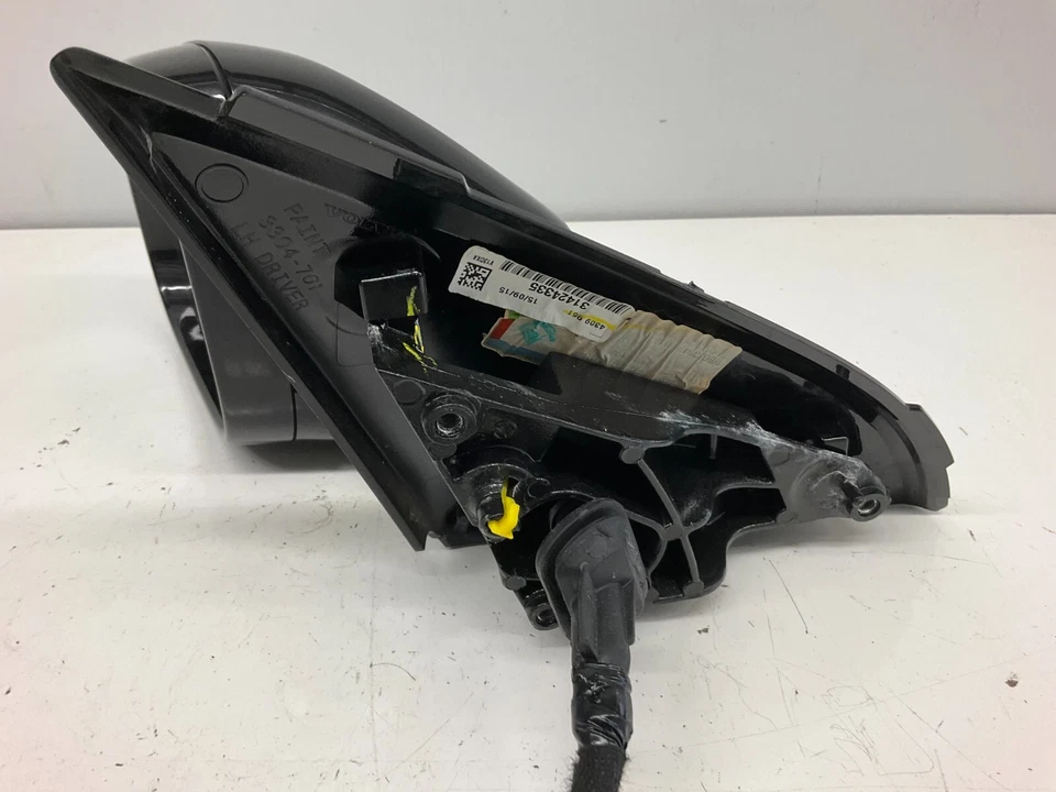 Espejo retrovisor lateral izquierdo del conductor 11-16 Volvo S60 V60 negro brillante atenuación automática 31352498 Foto 4 de 4
