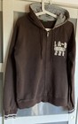 BENETTON❗️Herren Sweat/ Strickjacke L/XL Kapuze Sport braun Damen 40/42 Cotton