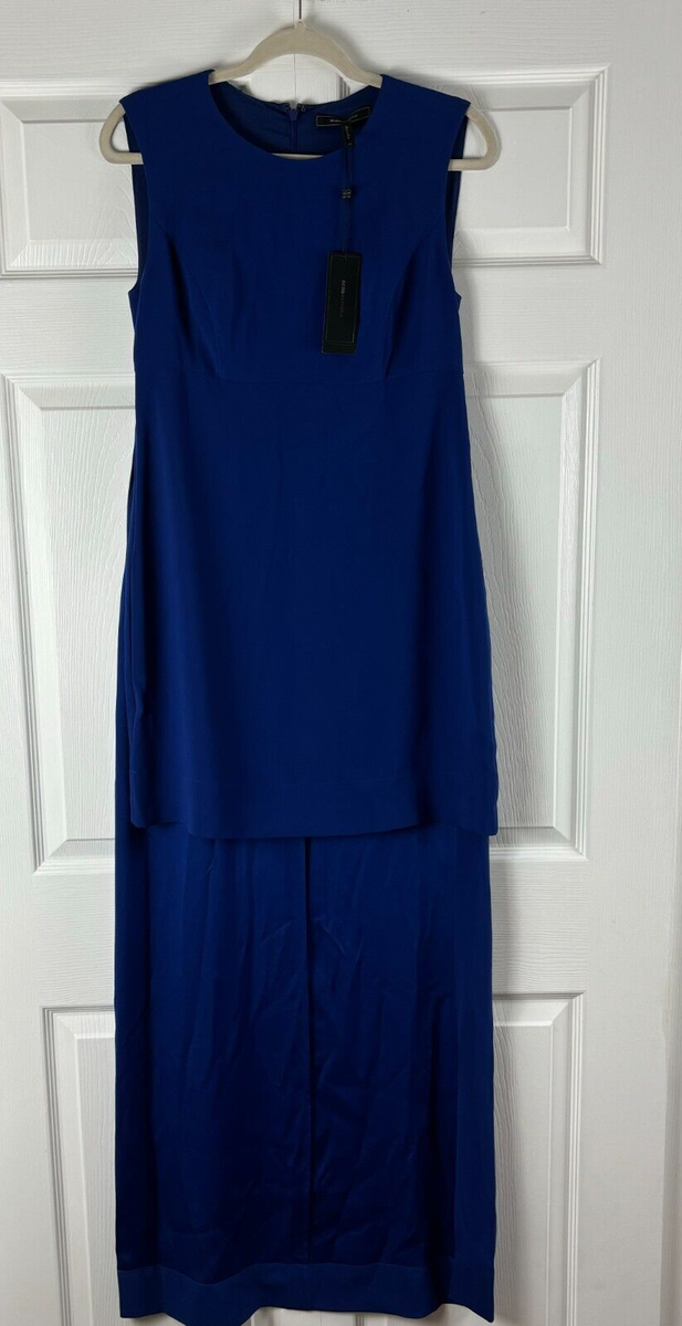 NEW BCBG Max Azria Dress Women's Size Royal Blue Leandra Hi-Low