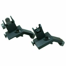 Front and Rear Flip Up 45 Degree Offset Rapid Transition Backup Iron Sight