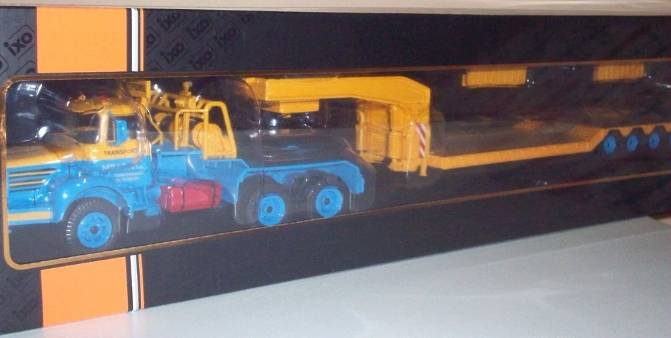 IXO 1/43 TTR011 BERLIET TBO 15 M3 6x4 1960 Handling Mch. Porte Engin bleu/jaune - Immagine 2 di 4