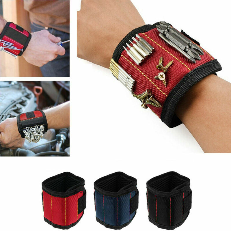Wristband Magnetic Tool Storage Wrist Band Bracelet Toolkit Screw Holder  Belt