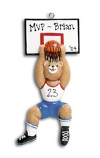 Personalized Basketball Player Sports Fan Hoops Xmas Ornament Name or  Message