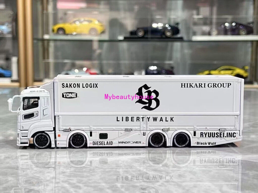 ミニカー GCD 1/64 LB-TRUCKS Fuso SPHERE Light#23 GCD 1:64 LB-Trucks Mitsubishi Fuso Super Great Transporter