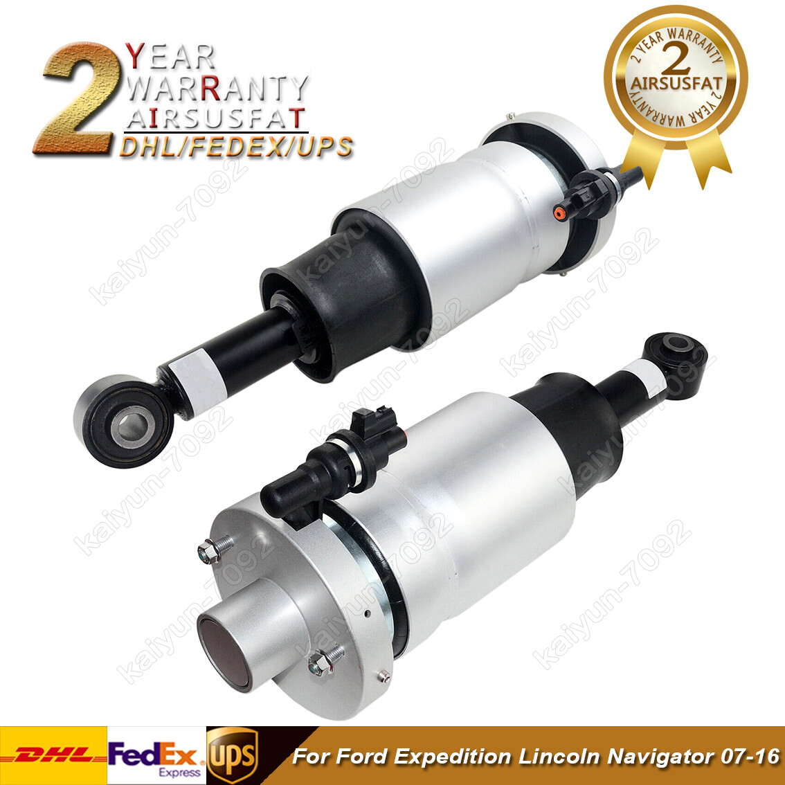 Pair Rear Air Suspension Struts For Lincoln Navigator Ford