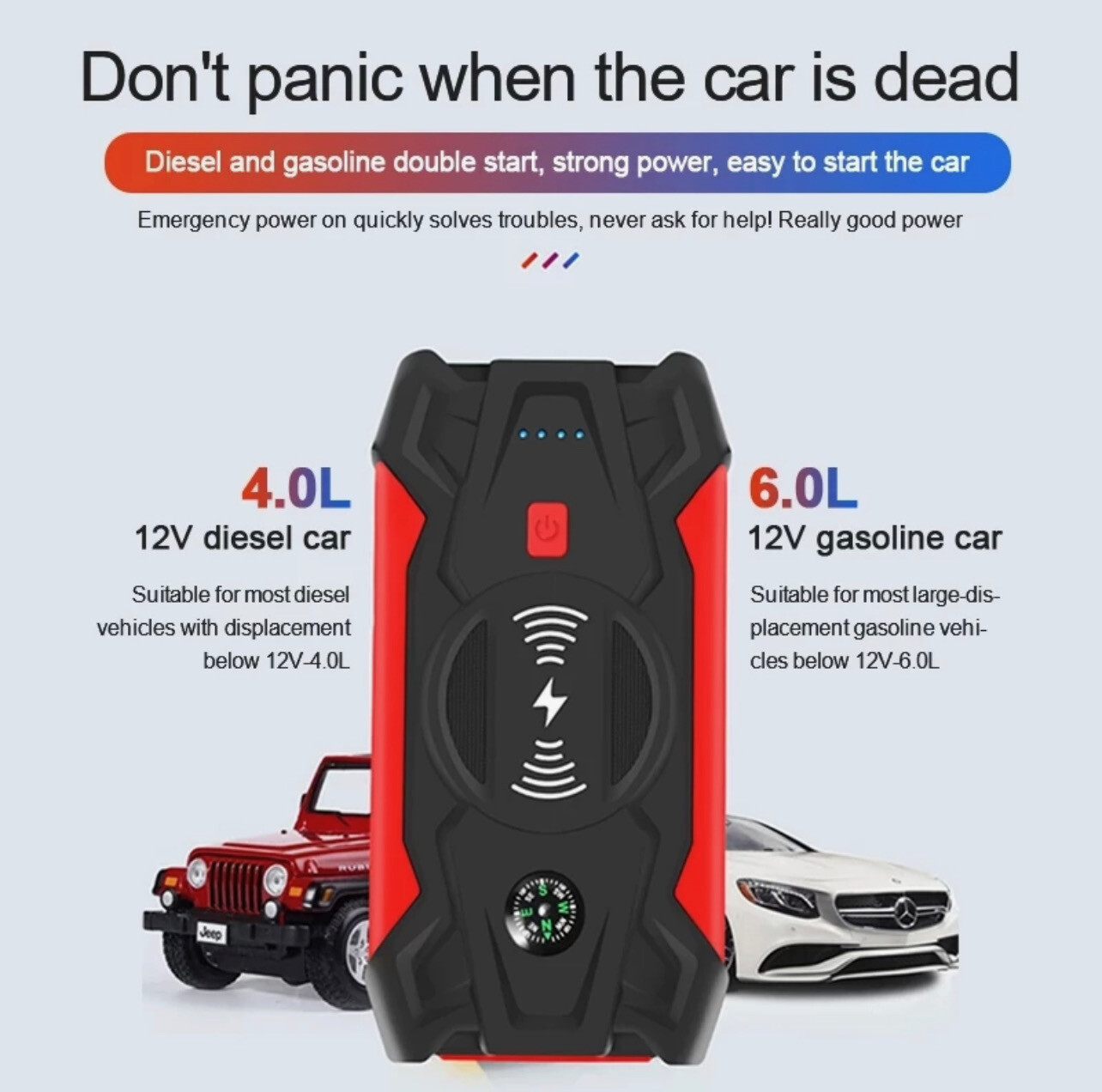 Jetski Waverunner Seadoo PWC Jump Starter Phone Charger Compass Air