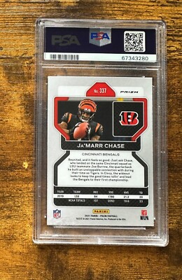 2021 Panini Prizm - Rookie Ja'Marr Chase #337 Orange Disco Prizm