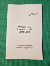 Mutech M-Vision 1500 Installation and User's Guide