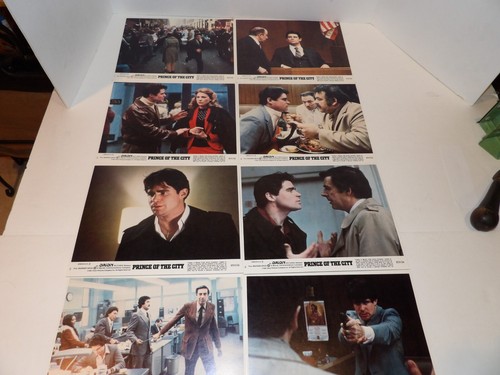 VINTAGE "PRINCE OF THE CITY" MOVIE LOBBY CARDS ORIGINAL 8-8X10 INCH SET